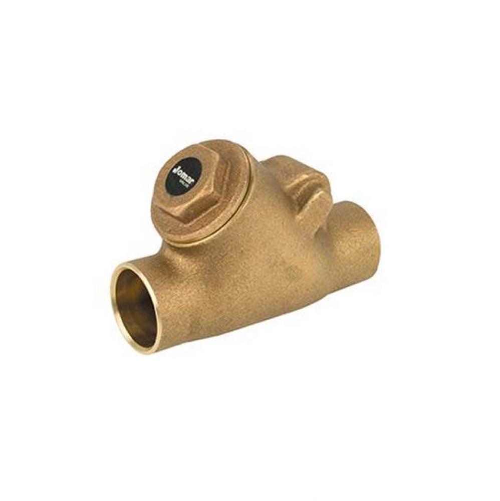 Bronze Y-Patter Swing Check Valve, Solder Connection, Class 150, 300 Wog 2''