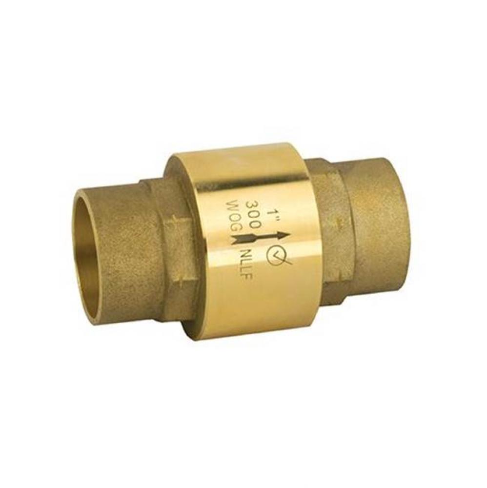 Inline Check Valve, Solder Connection, 300 Wog, Class 150 1-1/4''