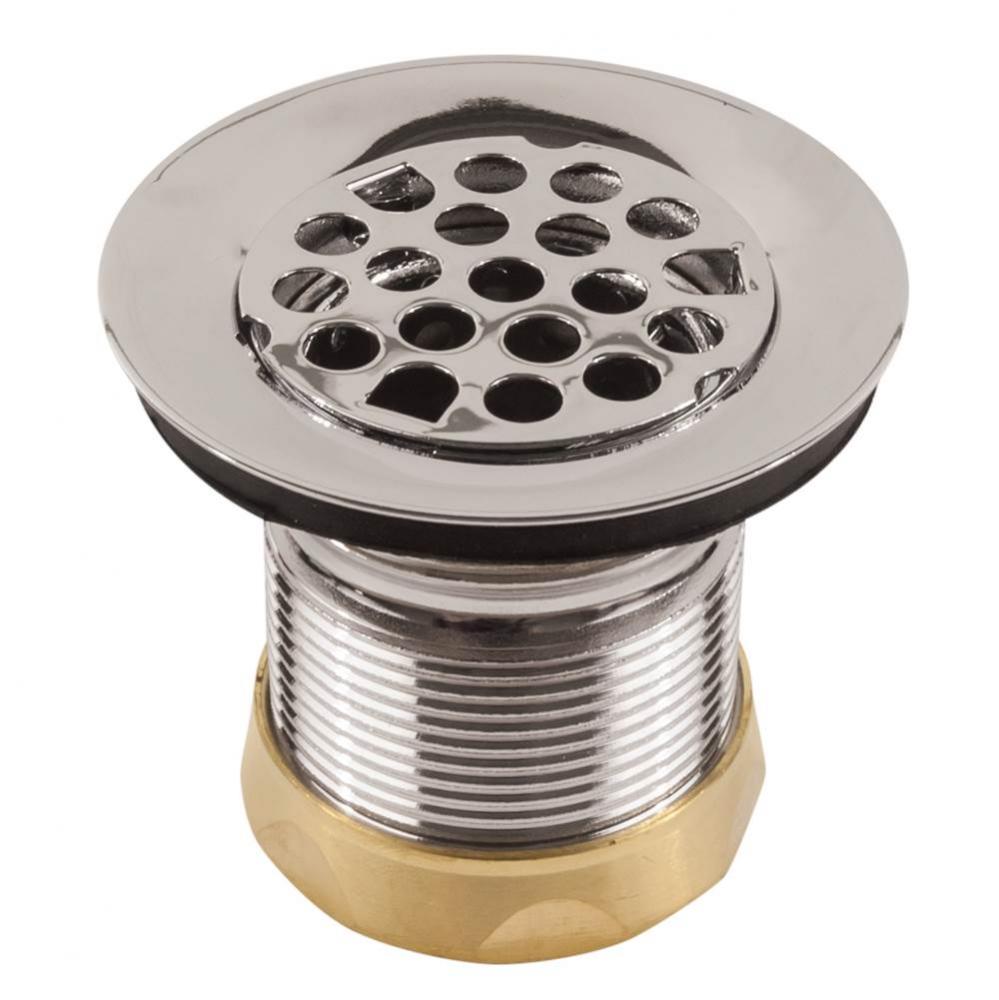 Chrome Plated Brass Or 300 Grade Brushed Stainless Steel Sink Strainer