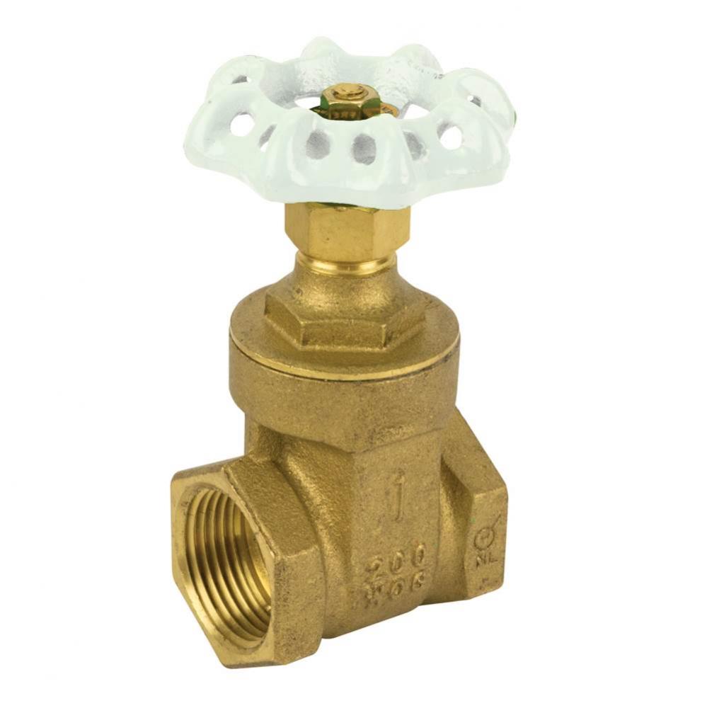 Gate Valve, Non-Rising Stem, Threaded Connection, 200 Wog 1-1/4''