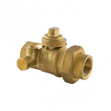 Jomar International LTD 244-105B - Utility Gas Ball Valve, Full Port, Service Bypass, 125 Psig, With Union Tail Piece 1''