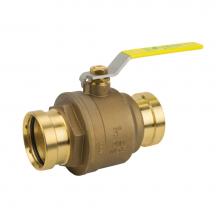 Jomar International LTD 100-211XLCG - Full Port, 2 Piece, Press Xlc Connection, Dezincification Resistant Brass, 200 Wog 4''