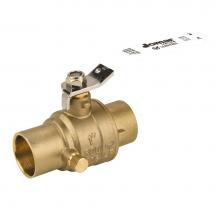 Jomar International LTD 100-644G - Full Port, 2 Piece, Solder Connection, 600 Wog, Stainless Steel Ball And Stem With Drain 3/4'