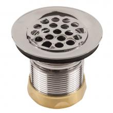 Jomar International LTD 300-019CLAM - Chrome Plated Brass or 300 Grade Brushed Stainless Steel Sink Strainer