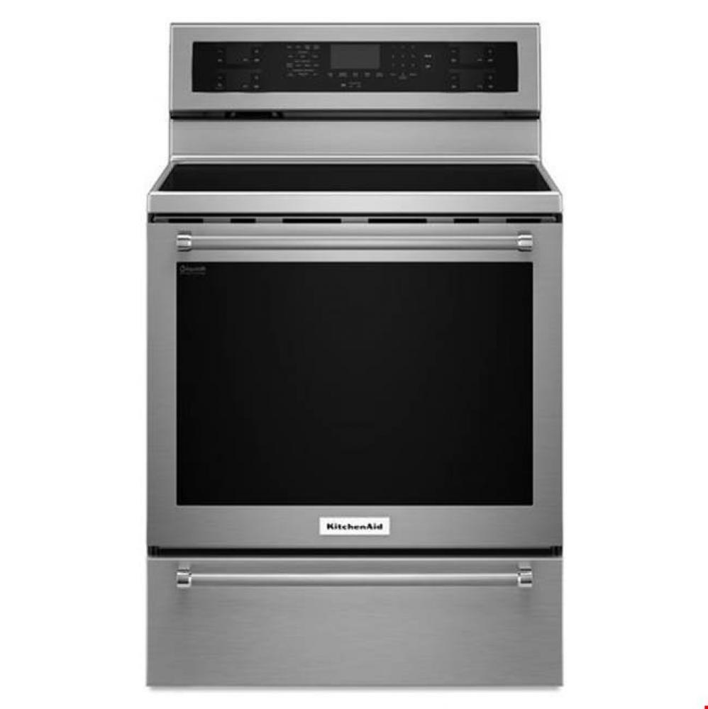 30 in. Self Cleaning Convertible Ceramic Glass Freestanding Electric Range