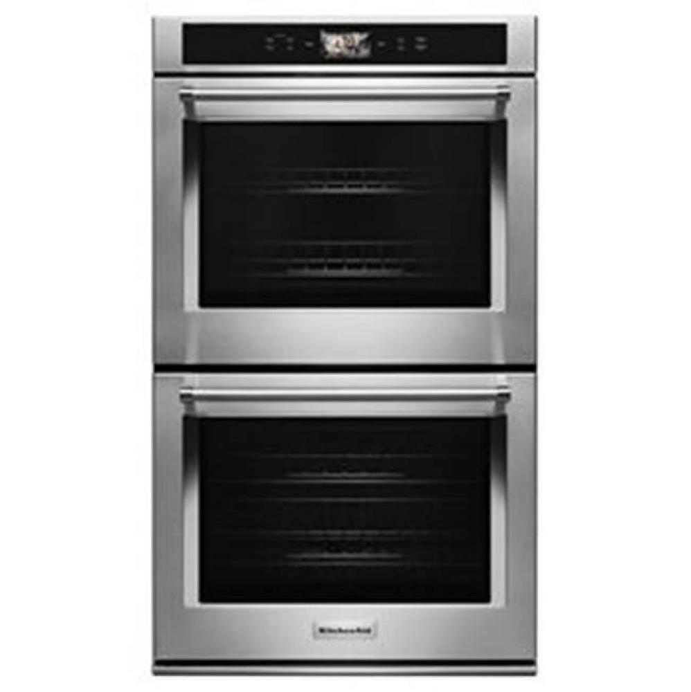 30'' Connected Double Wall Oven, Wifi, Touch Lcd, Powered Accessories, Upper And Lower T