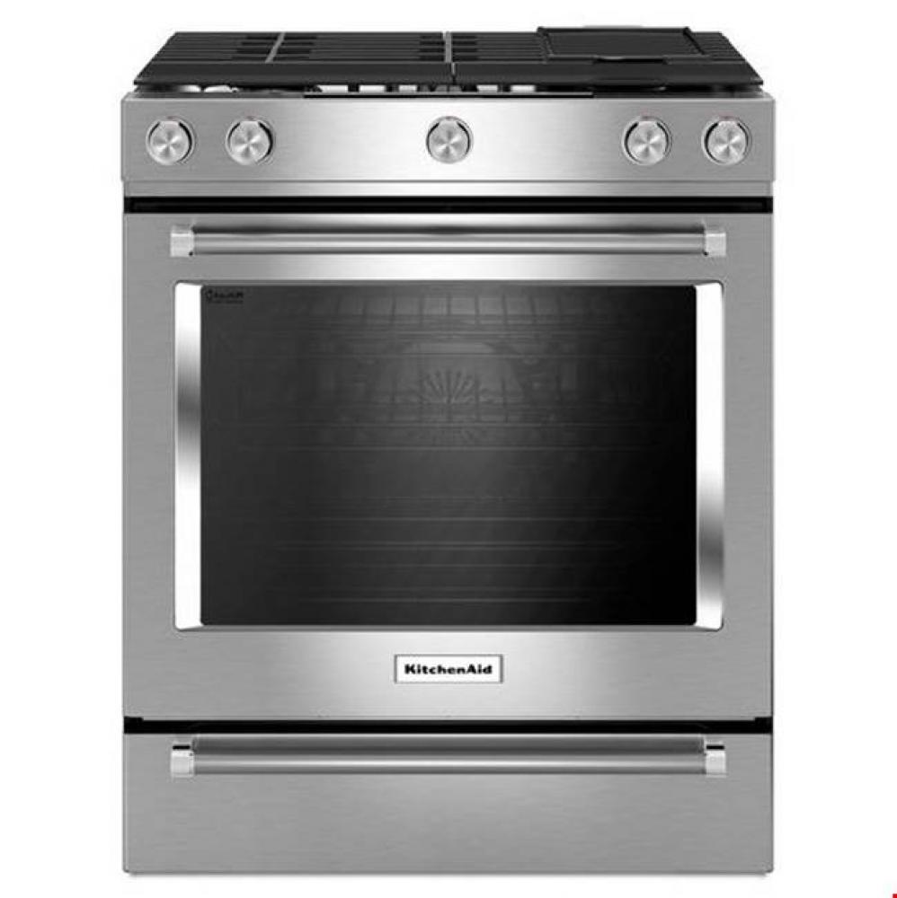 30 in. Self-Cleaning Convection Slide-In Dual Fuel Range