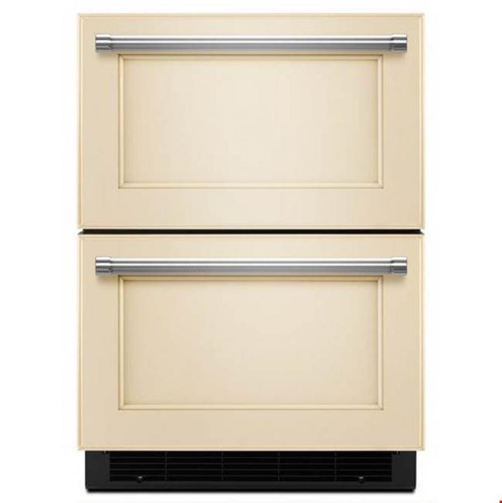 24'' Panel Ready Double Refrigerator Drawer