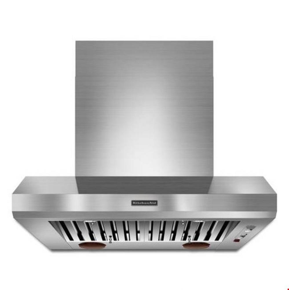 36'' Wall-Mount 600-1200 CFM Canopy Hood, Commercial-Style