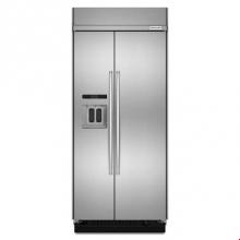 Kitchen Aid KBSD606ESS - 20.8 Cu. Ft. 36-Inch Width Built-In Side-by-Side Refrigerator