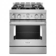Kitchen Aid KFGC500JSS - 30'' Gas Commercial Style Range
