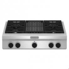 Kitchen Aid KGCU462VSS - 36 in. Commercial Style Built-In Gas Cooktop