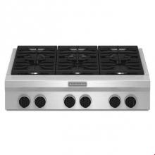 Kitchen Aid KGCU467VSS - 36 in. Commercial Style Built-In Gas Cooktop