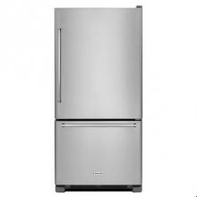 Kitchen Aid KRBR109ESS - 19 cu.ft Standard-Depth Bottom-Freezer Refrigerator
