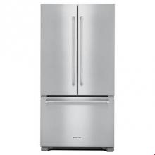 Kitchen Aid KRFC302ESS - 22 cu.ft. Counter-Depth French Door Bottom-Freezer Refrigerator