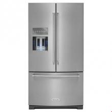 Kitchen Aid KRFF507ESS - 30 in.  No Frost External Dispense French Door Bottom-Freezer Refrigerator