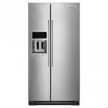 Kitchen Aid KRSC503ESS - 36 in. Wide No Frost CounterDepth  Side-by-Side FreeStanding Refrig-Freezer