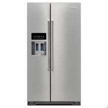 Kitchen Aid KRSF505ESS - 36 in. Wide No Frost Side-by-Side Free Standing Refrigerator Freezer
