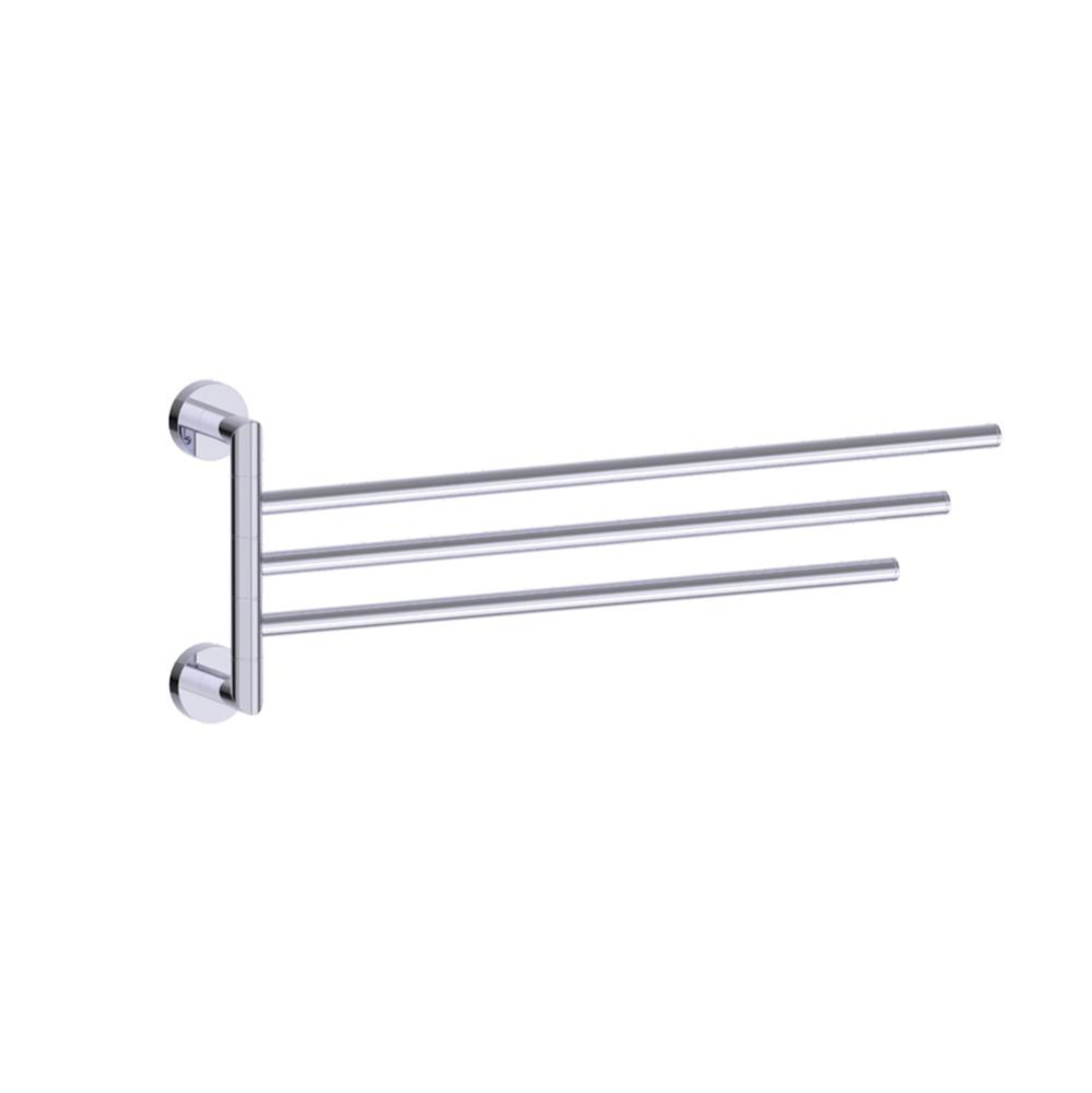 OSLO - 18-inch Triple Bathroom Towel Bar- Swivel-Polished Chrome