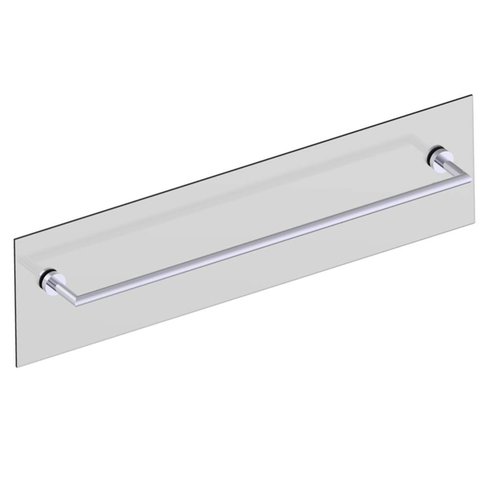 OSLO - 30-inch Bathroom Towel Bar Through Glass-Polished Chrome