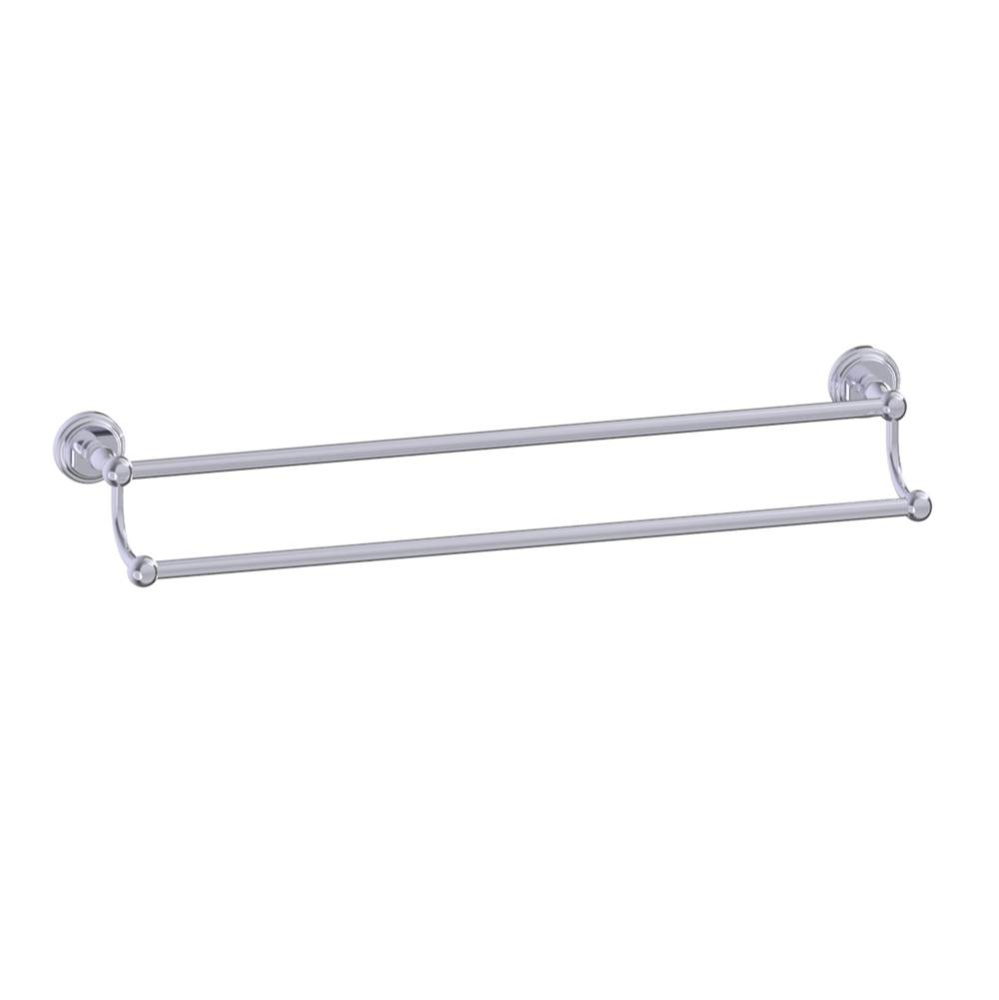 FLORENCE - 24-inch Double Bathroom Towel Bar-Polished Chrome
