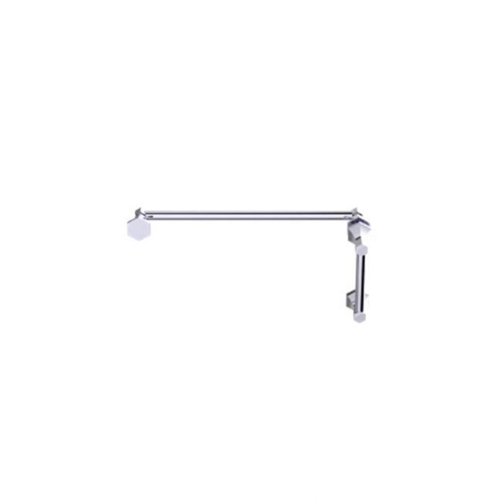 PISA - 12-inch x 24-inch Offset Shower Door Handles -Polished Chrome