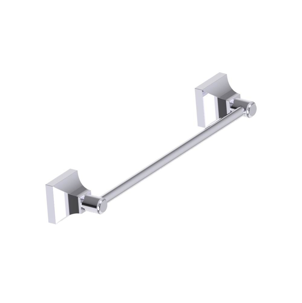 GLASGOW - 12-inch Bathroom Towel Bar-Polished Chrome