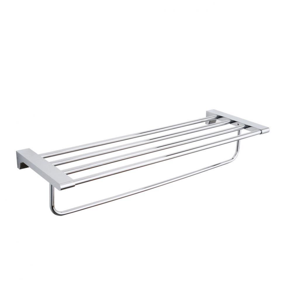 BRUSSELS  - Towel Shelf w Towel Rail  - Polished