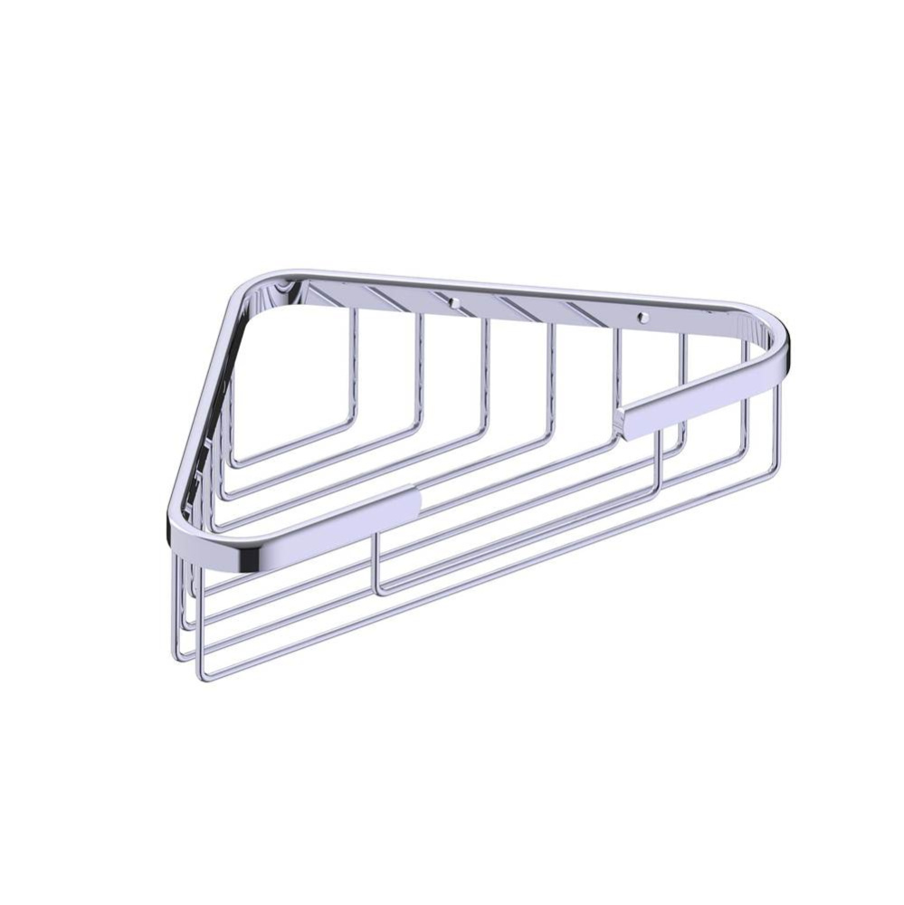 Bath & Shower Baskets - Wire Basket - Corner Mount-Polished Chrome