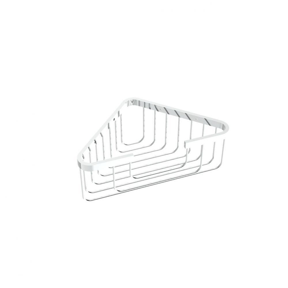 Deep Corner Wire Basket 6''- Unlacquered Brass