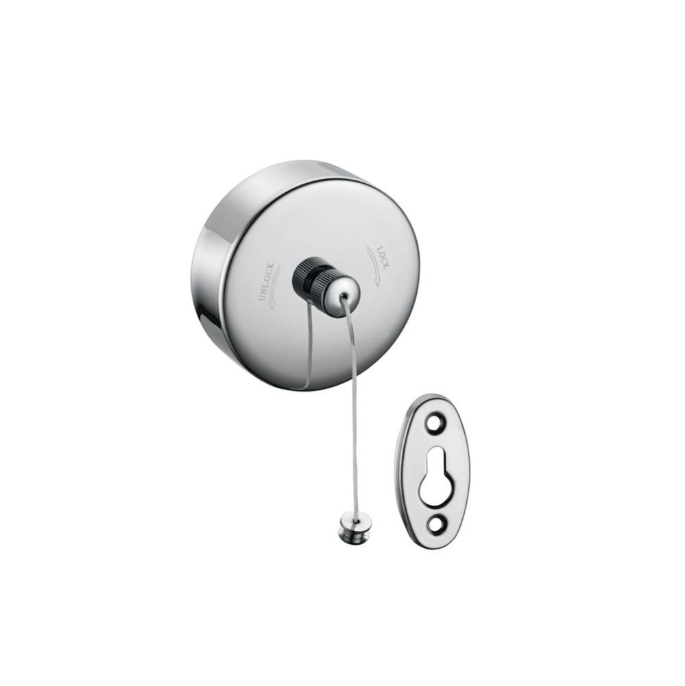 HOTEL -  7-inch Round Clothes Line-Polished Chrome