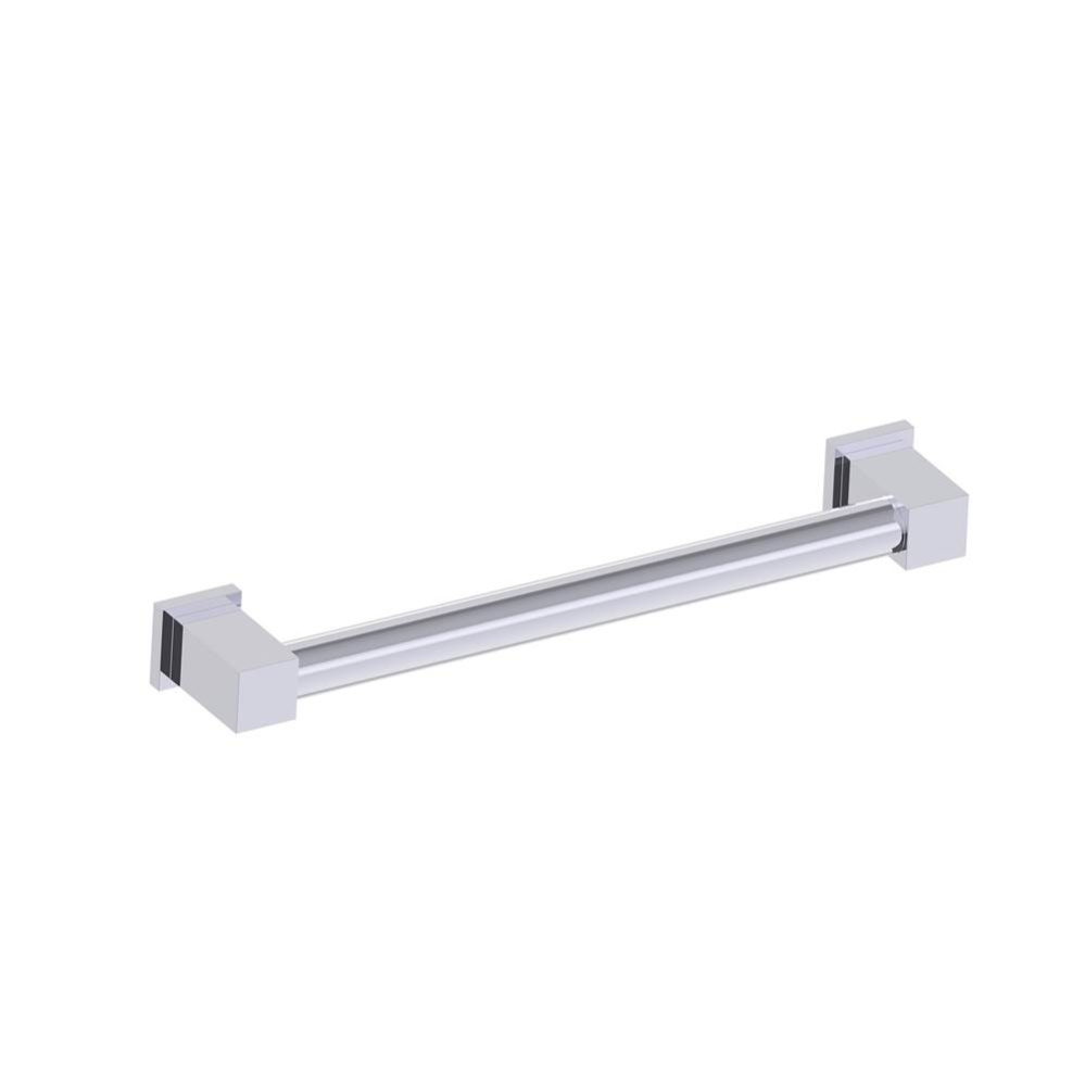 9800 Series  18-inch Round Grab Bar with Square Ends-Polished Chrome