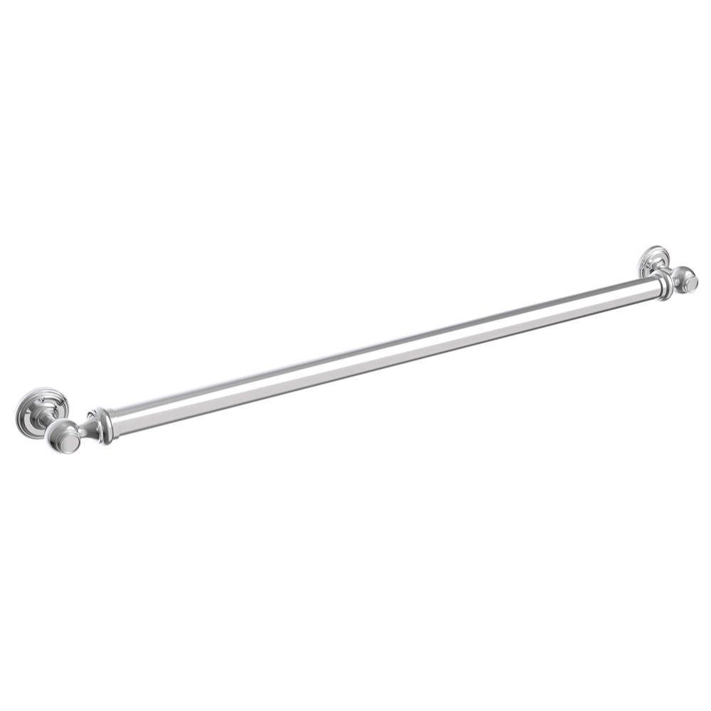 Traditional Series 36-inch Round Grab Bar-Polished Chrome