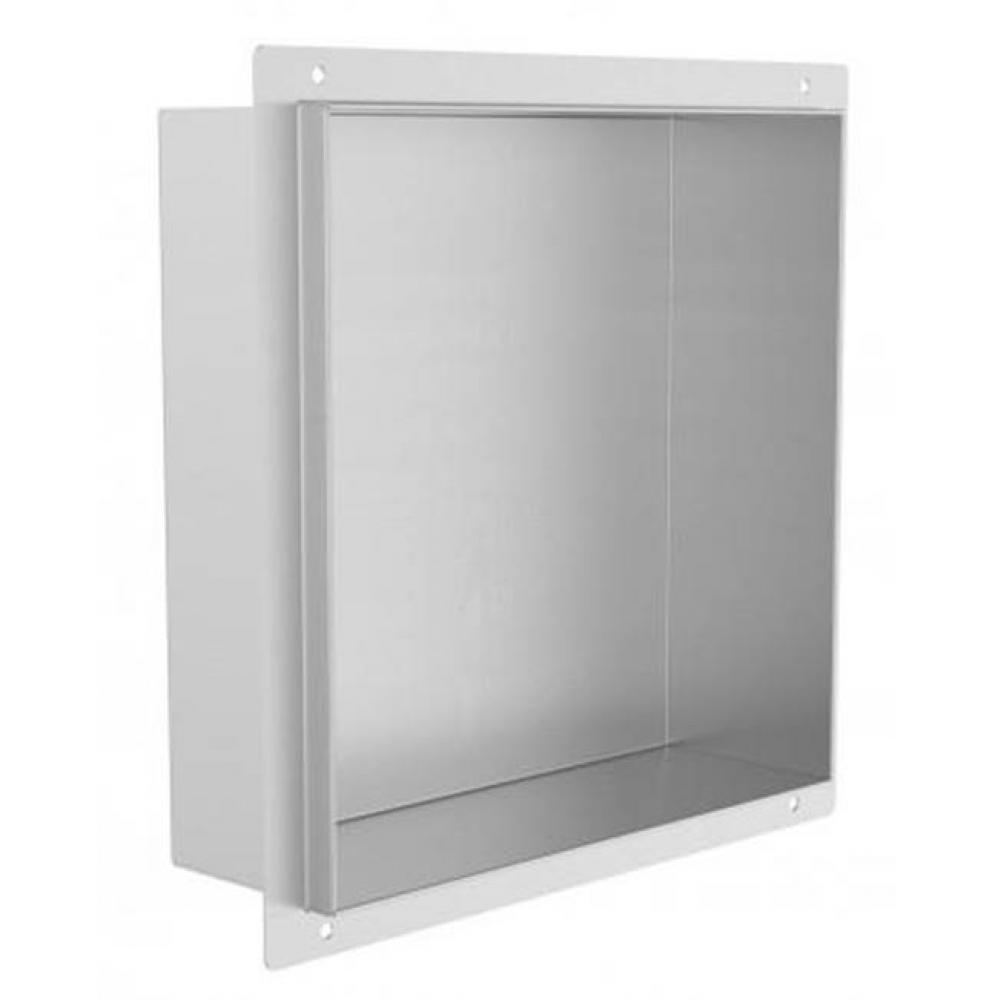 Shower Niches - 12-inch x 12-inch Tile Ready Shower Niches-Brushed Stainless Steel