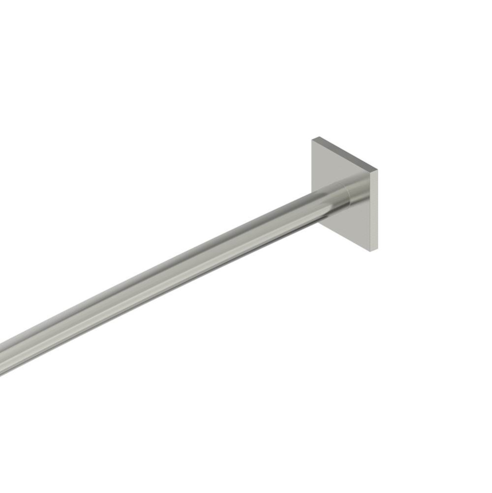 Shower Rods - 5 Feet (60-inch) Straight Shower Rod with Square Ends-Satin Finish