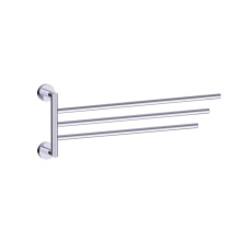 Kartners 144111-99 - OSLO - 18-inch Triple Bathroom Towel Bar- Swivel-Polished Chrome