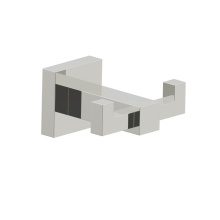 Kartners 248132-68 - LONDON - Double Prong Robe Hook -Polished Nickel