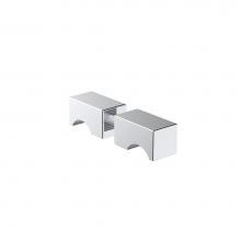 Kartners 2487502 - LONDON - Shower Door Handle Double Knob  - Polished