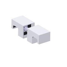 Kartners 2777502-99 - LISBON - Double Shower Door Handle-Polished Chrome