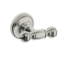 Kartners 351132-81 - LYON - Double Prong Robe Hook-Brushed Nickel