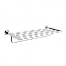 Kartners 388442-99 - VERONA - Towel Shelf w/ Bar 24''- Polished Chrome