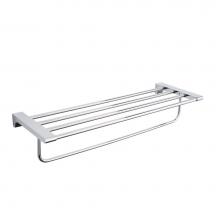 Kartners 486442 - BRUSSELS  - Towel Shelf w Towel Rail  - Polished