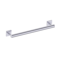 Kartners 8289418-99 - 9400 Series 18-inch Round Grab Bar with Square Rosettes-Polished Chrome