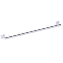 Kartners 8289436-99 - 9400 Series 36-inch Round Grab Bar with Square Rosettes-Polished Chrome