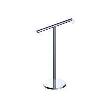 Kartners KFS-HTH-RD-99 - Free Standing - Round Hand Towel Holder -Polished Chrome
