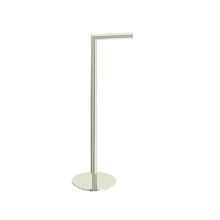 Kartners KFS-RD-TP-68 - Free Standing - Round Toilet Paper Holder-Polished Nickel