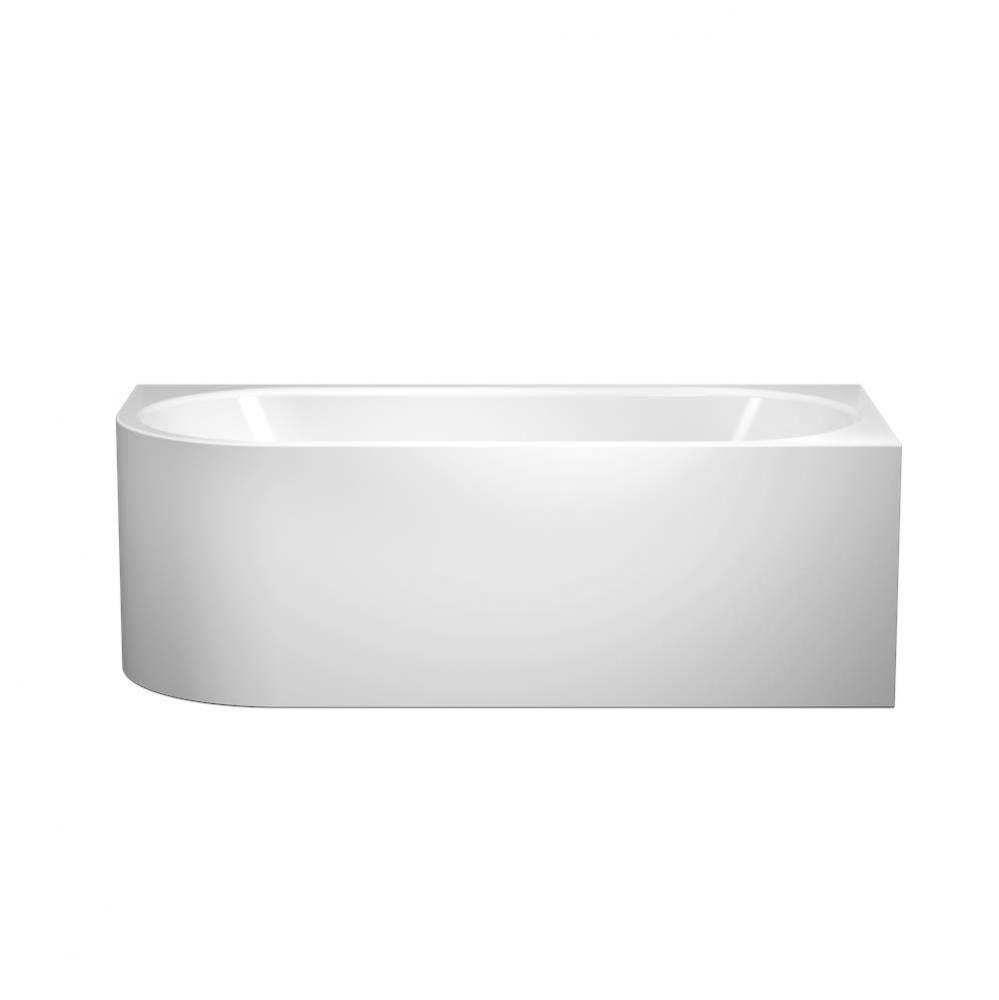 Heavy Gauge Titanium Steel Enamel Master Piece Centro Duo 1 Left (2 Sided Panel) Bathtub - Model 1