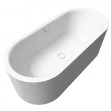 Kaldewei 200142813001 - Heavy Gauge Titanium Steel Enamel Centro Duo Oval Masterpiece Free Standing Bathtub - Model 1127 -