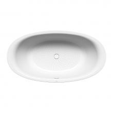 Kaldewei 286214000001 - Heavy Gauge Titanium Steel Enamel Luxxo Duo Oval Bathtub - Model 232