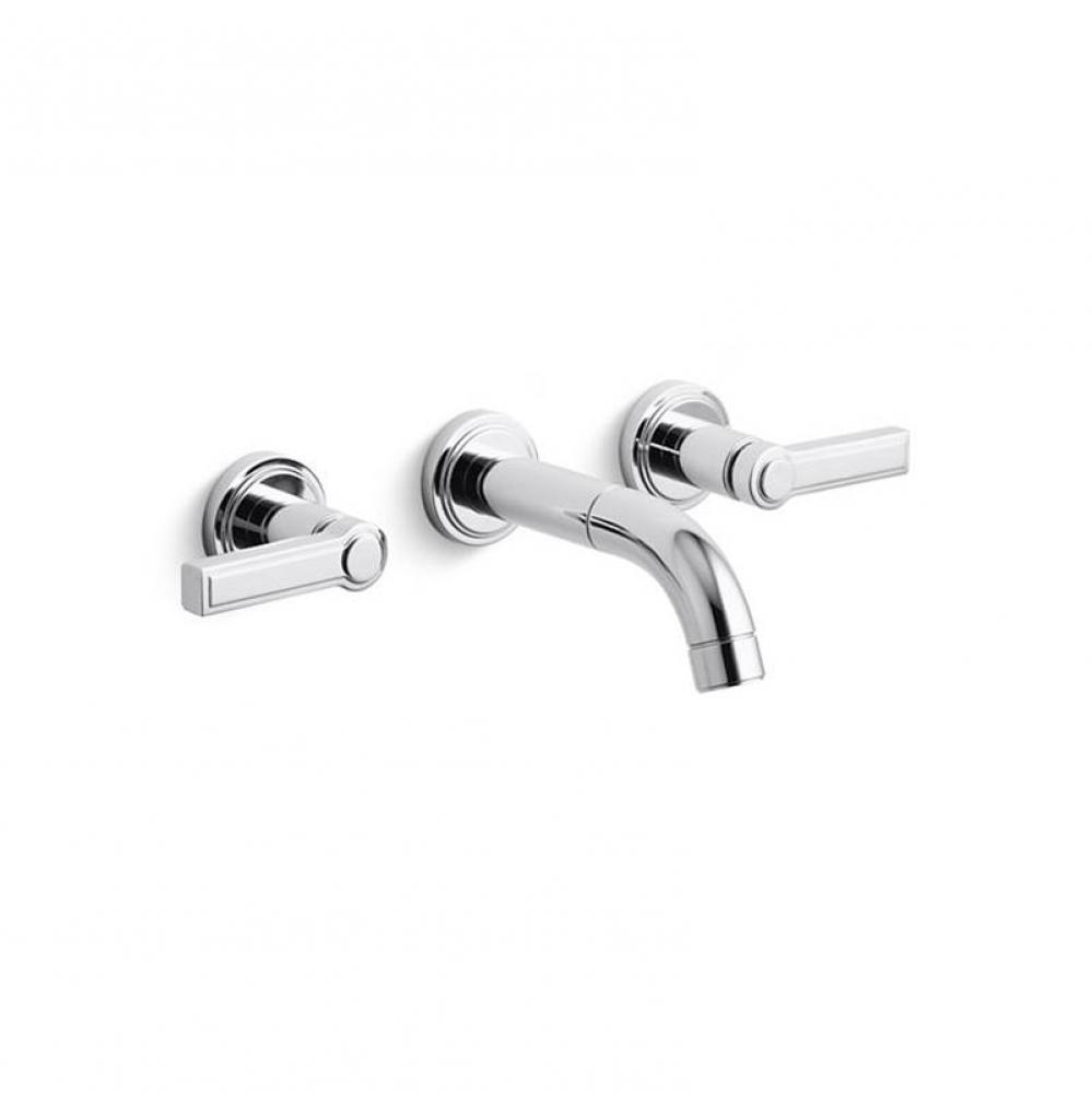 Vir Stil® Minimal Wall-Mount Sink Faucet, Lever Handles